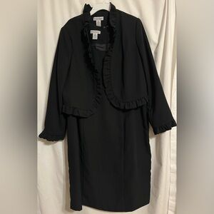 Black two-piece size 14, Jessica London jacket and dress set